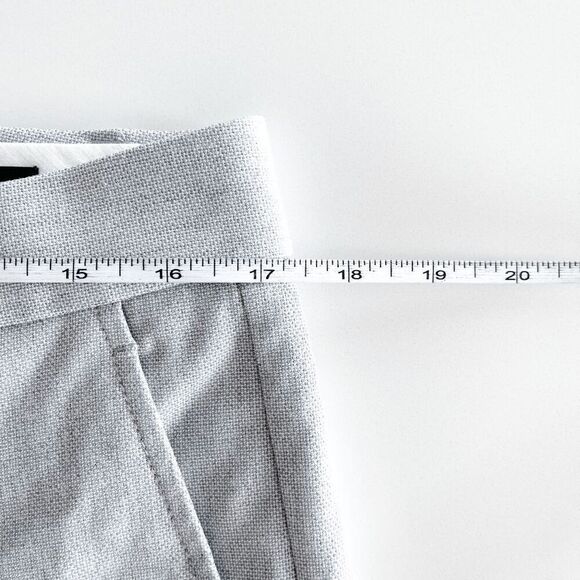 Banana Republic Ryan Womens Classic Ankle Trouser Pants Woven Light Grey Size 8 - Picture 8 of 12